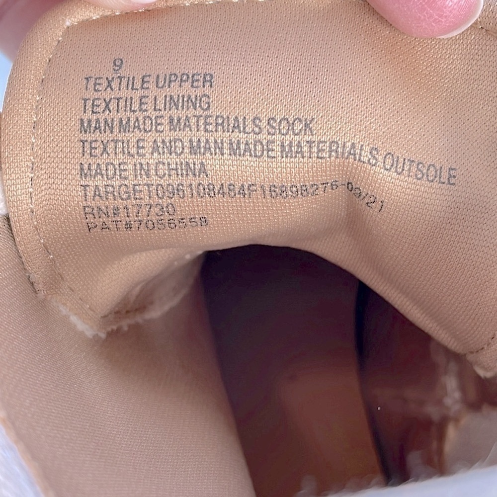 Universal Thread Cream Hiking Sneaker Boots Zippered Rubber Soles Size 9 - Picture 10 of 13